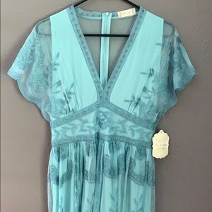 Altar’d State Sea Blue Mariska Dress